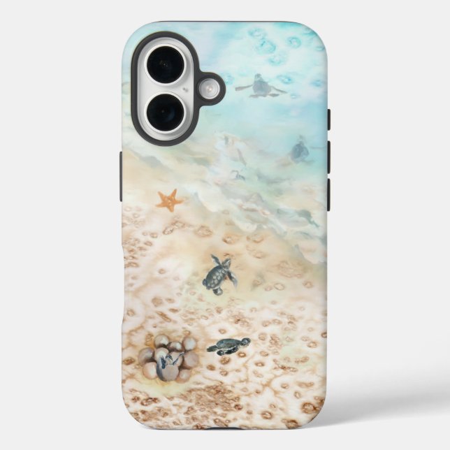 Sea Turtle Voyage Case-Mate iPhone Case (Back)