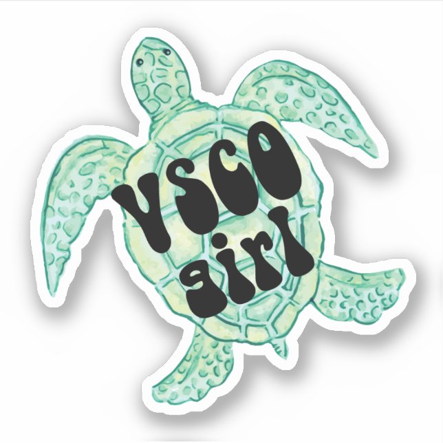 Sea turtle vsco girl (Front)