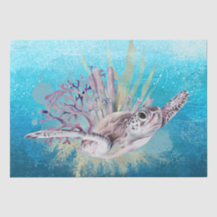 Sea Turtle Watercolor Tissue Paper