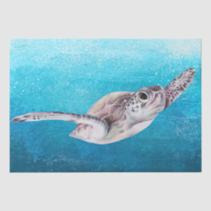 Sea Turtle Watercolor Tissue Paper