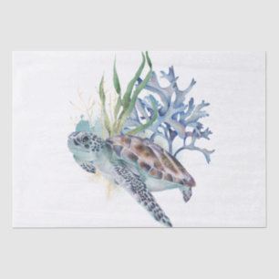 Sea Turtle Watercolor Tissue Paper