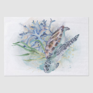 Sea Turtle Watercolor Tissue Paper