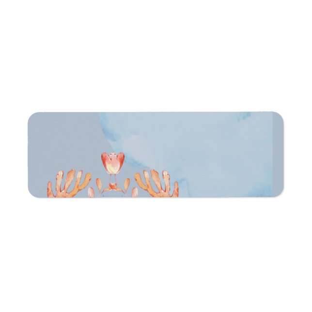 Sea Turtle Wedding Featuring Bride and Groom (Front)