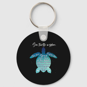 Sea Turtle Wisdom Sea Turtle Love Key Ring