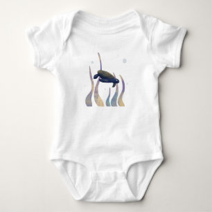 Sea Turtle With Seaweed Baby Bodysuit