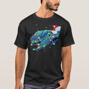 Sea Turtle Xmas Lighting Santa Hat Sea Turtle Chri T-Shirt