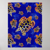 Sea Turtles Batik African Art