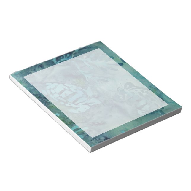 Sea Turtles Batik Notepad (Angled)