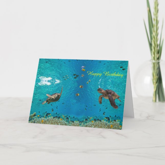 Sea Turtles Card (Front)