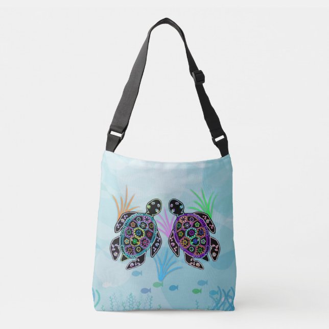 Sea Turtles Crossbody Bag (Front)