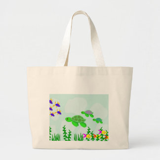 Sea Turtles Large Tote Bag