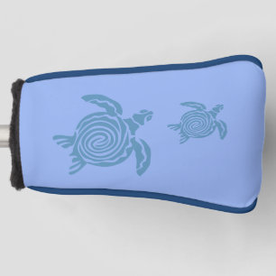 Sea Turtles on Perri Blue Golf Blade Putter Cover