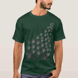 Sea Turtles Pattern Design No Background T-Shirt