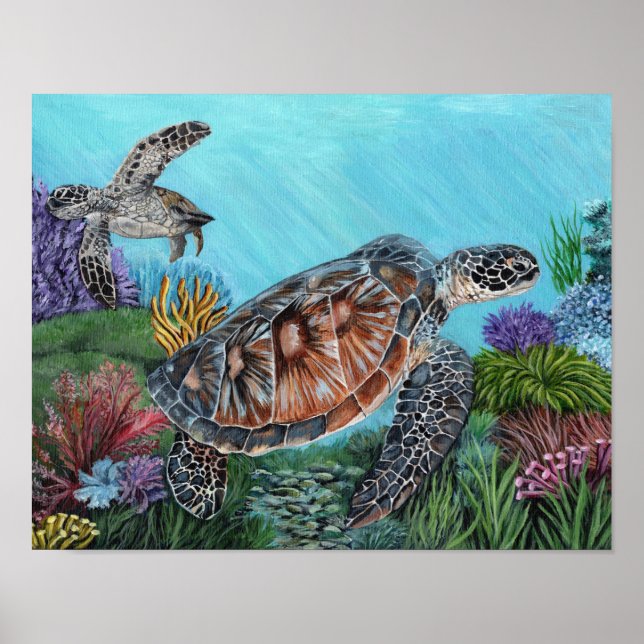 Sea Turtles Poster (Front)