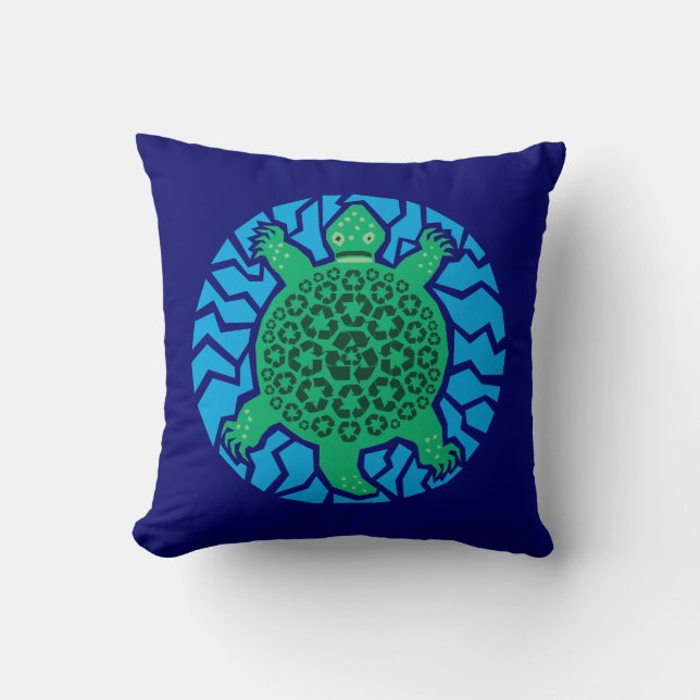 Sea Turtles, Recycling Cushion (Front)