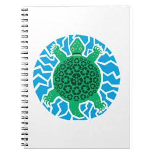 Sea Turtles, Recycling Spiral Notebook