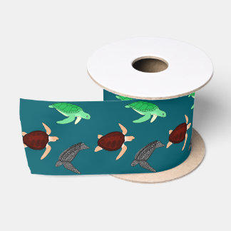 Sea Turtles Satin Ribbon