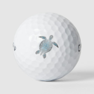 Sea Turtles Silver Coastal Maritime Golf Balls