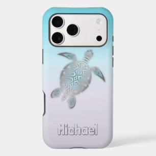 Sea Turtles Silver Monogram Animal