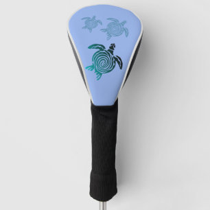 Sea Turtles Swimming on Perri Blue Water Golf Head Cover