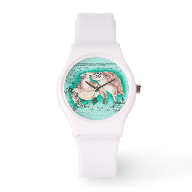 Sea Turtles Teal Watch (Front)
