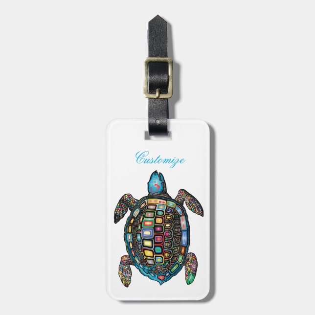Sea Turtles Thunder_Cove Luggage Tag (Front Vertical)