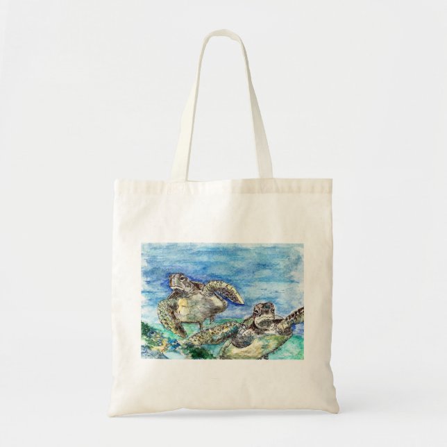 Sea Turtles Tote Bag (Front)
