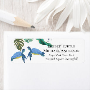 Sea Turtles Wedding Blue Yellow