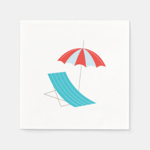 Sea umbrella chair napkin