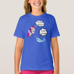 Sea unicorn meets land narwhal T-Shirt