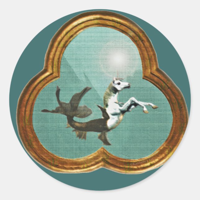 Sea Unicorn Sticker (Front)