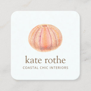 Sea Urchin Beachy Coastal Theme Business Card