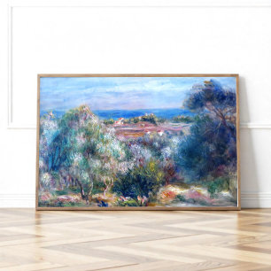 Sea view by August Renoir Poster