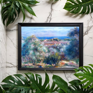 Sea view by August Renoir Poster