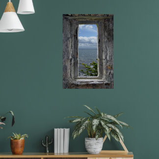 Sea View Effect from a Fake Castle Window Poster