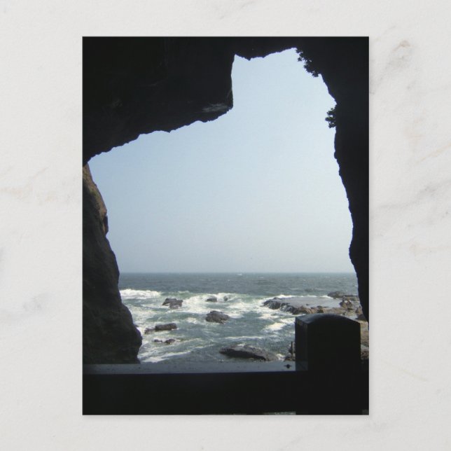 Sea view from a cave postcard (Front)