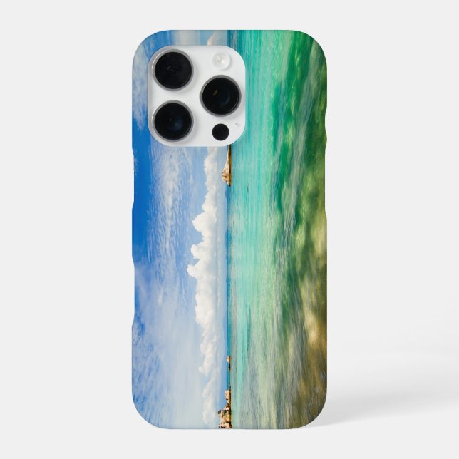 Sea view Green iPhone Case (Back)
