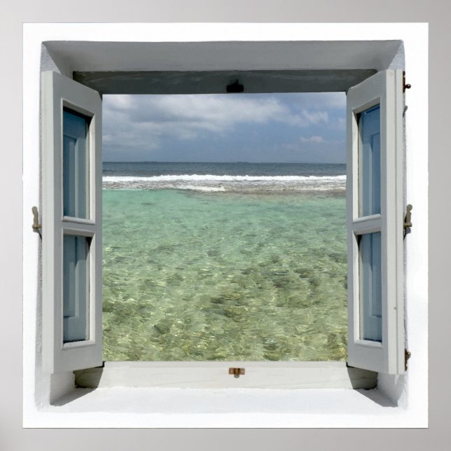 Sea View Window Poster (Front)