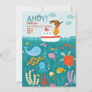 Sea Voyager Rabbit Invitation