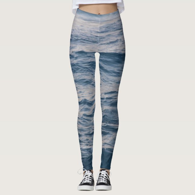 Sea Water Close-up Leggings (Front)