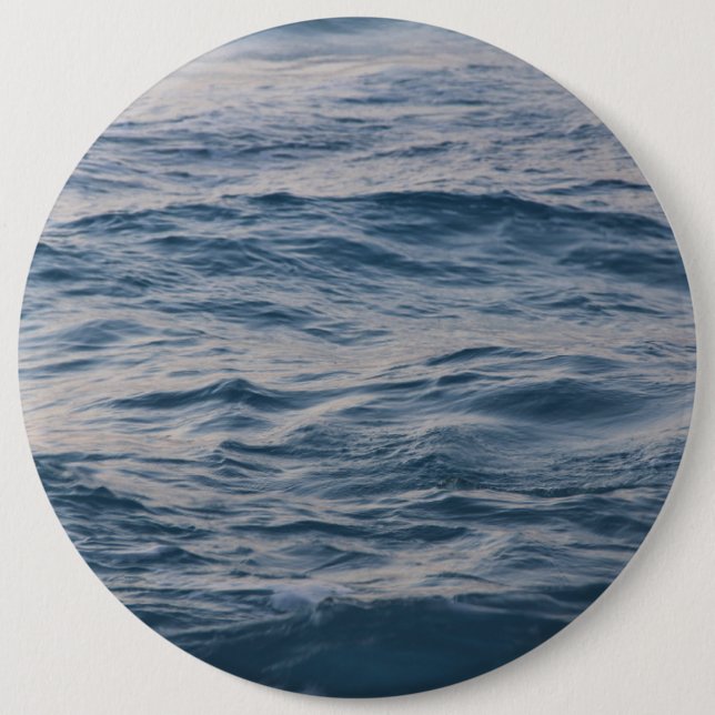 Sea water closeup  6 cm round badge (Front)