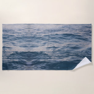 Sea water closeup beach towel
