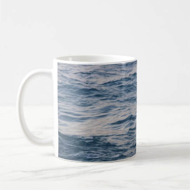 Sea water closeup coffee mug (Left)