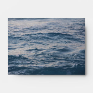Sea water closeup envelope
