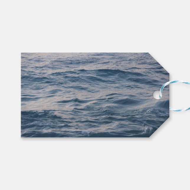 Sea water closeup gift tags (Front (Horizontal))