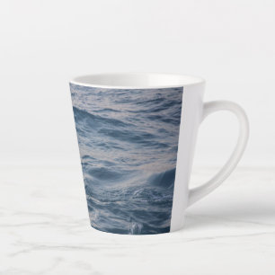 Sea water closeup latte mug