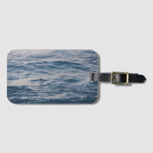 Sea water closeup  luggage tag