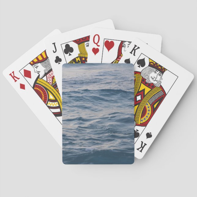 Sea water closeup playing cards (Back)