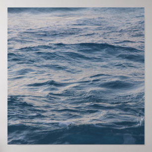 Sea water closeup poster
