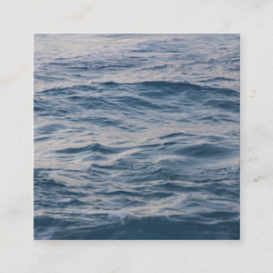 Sea water closeup square business card